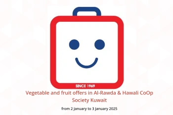 Vegetable and fruit offers in Al-Rawda & Hawali CoOp Society Kuwait from 2 to 3 January