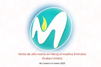 Venta de año nuevo en Abraj al madina Emiratos Árabes Unidos de 2 a 5 enero