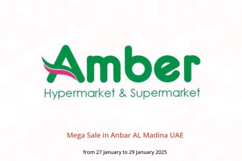 Mega Sale in Anbar AL Madina UAE from 27 to 29 January