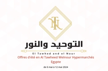 Offres d'été en Al Tawheed Welnour Hypermarchés Egypte de 6 à 12 mai