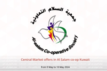 Central Market offers in Al Salam co-op Kuwait from 9 to 10 May