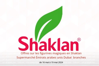 Offres sur les figurines magiques en Shaklan Supermarché Dubai  de 16 à 19 mai