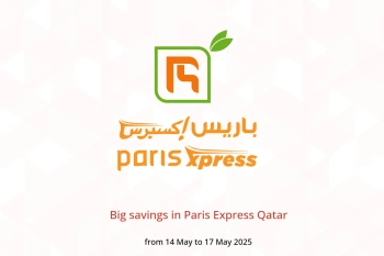 Big savings in Paris Express Qatar from 14 to 17 May