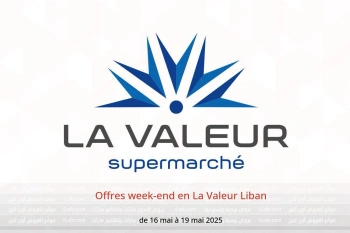 Offres week-end en La Valeur Liban de 16 à 19 mai