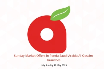 Sunday Market Offers in Panda Al-Qassim only Sunday 18 May