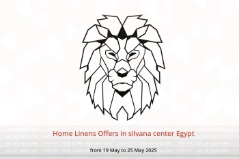 Home Linens Offers in silvana center Egypt from 19 to 25 May