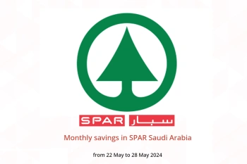 Monthly savings in SPAR Saudi Arabia from 22 to 28 May