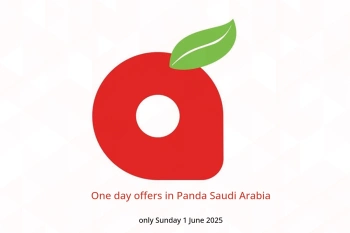 One day offers in Panda Saudi Arabia only Sunday 1 June