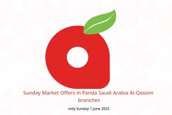 Sunday Market Offers in Panda Al-Qassim only Sunday 1 June