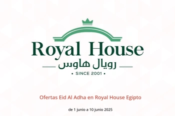 Ofertas Eid Al Adha en Royal House Egipto de 1 a 10 junio