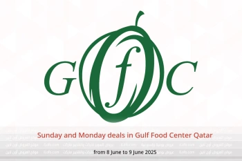 Sunday and Monday deals in Gulf Food Center Qatar from 8 to 9 June