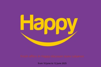 Fresh offers in Happy discount store Lebanon from 10 to 12 June