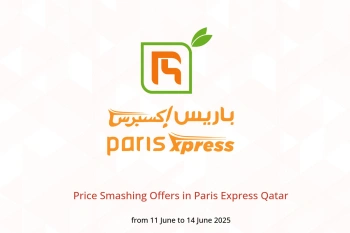Price Smashing Offers in Paris Express Qatar from 11 to 14 June