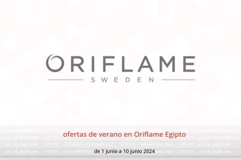 ofertas de verano en Oriflame Egipto de 1 a 10 junio