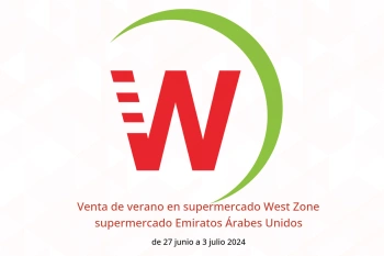 Venta de verano en supermercado West Zone supermercado Emiratos Árabes Unidos de 27 junio a 3 julio