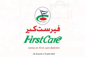 venta en First care Bahréin de 26 junio a 16 julio