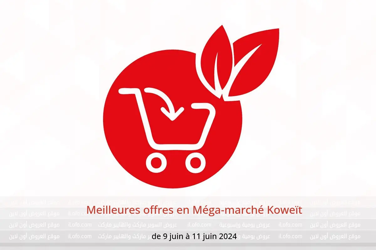 Meilleures offres en Méga-marché Koweït de 9 à 11 juin 2024