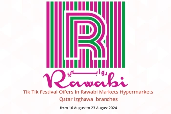 Tik Tik Festival Offers in Rawabi Markets Hypermarkets Izghawa  from 16 to 23 August