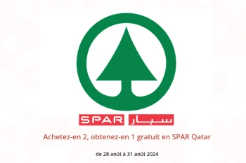 Achetez-en 2, obtenez-en 1 gratuit en SPAR Qatar de 28 à 31 août