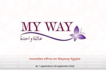 nouvelles offres en Mayway Egypte de 1 à 30 septembre