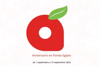 Aniversario en Panda Egipto de 1 a 15 septiembre