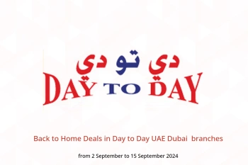 Back to Home Deals in Day to Day  Dubai  from 2 to 15 September