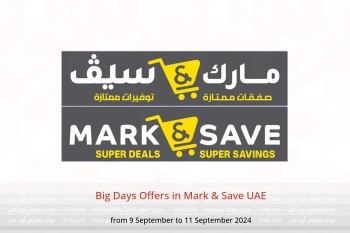 Big Days Offers in Mark & Save UAE from 9 to 11 September