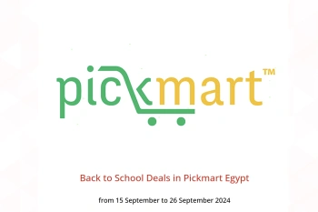 Back to School Deals in Pickmart Egypt from 15 to 26 September