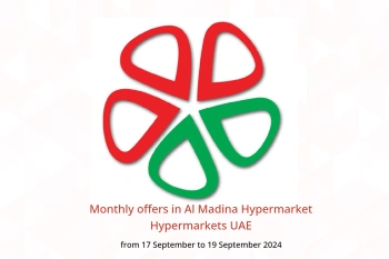 Monthly offers in Al Madina Hypermarket Hypermarkets UAE from 17 to 19 September