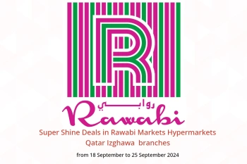 Super Shine Deals in Rawabi Markets Hypermarkets Izghawa  from 18 to 25 September