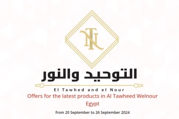 Offers for the latest products in Al Tawheed Welnour Egypt from 20 to 26 September