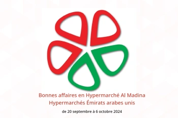 Bonnes affaires en Hypermarché Al Madina Hypermarchés Émirats arabes unis de 20 septembre à 6 octobre