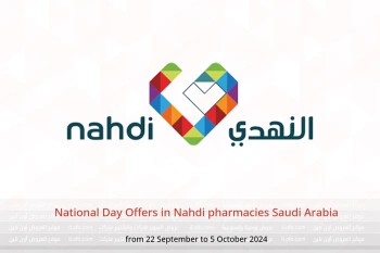 National Day Offers in Nahdi pharmacies Saudi Arabia from 22 September to 5 October