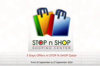 3 Days Offers in STOP N SHOP Qatar from 25 to 27 September