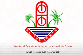 Weekend Deals in Al Isteqrar Hypermarkets Oman from 26 to 30 September