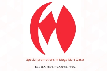 Special promotions in Mega Mart Qatar from 26 September to 5 October