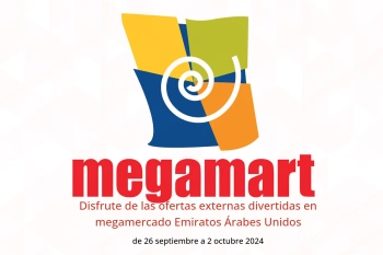 Disfrute de las ofertas externas divertidas en megamercado Emiratos Árabes Unidos de 26 septiembre a 2 octubre