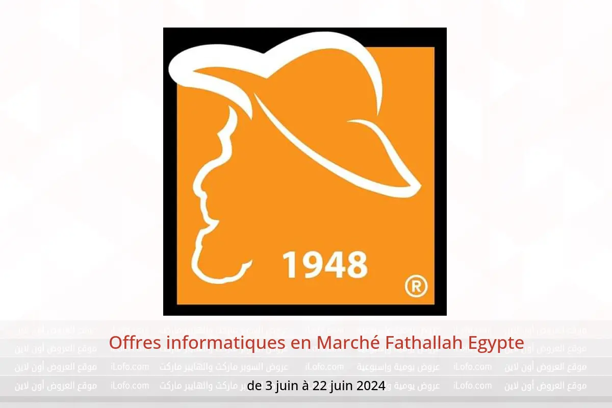 Offres informatiques en Marché Fathallah Egypte de 3 à 22 juin 2024