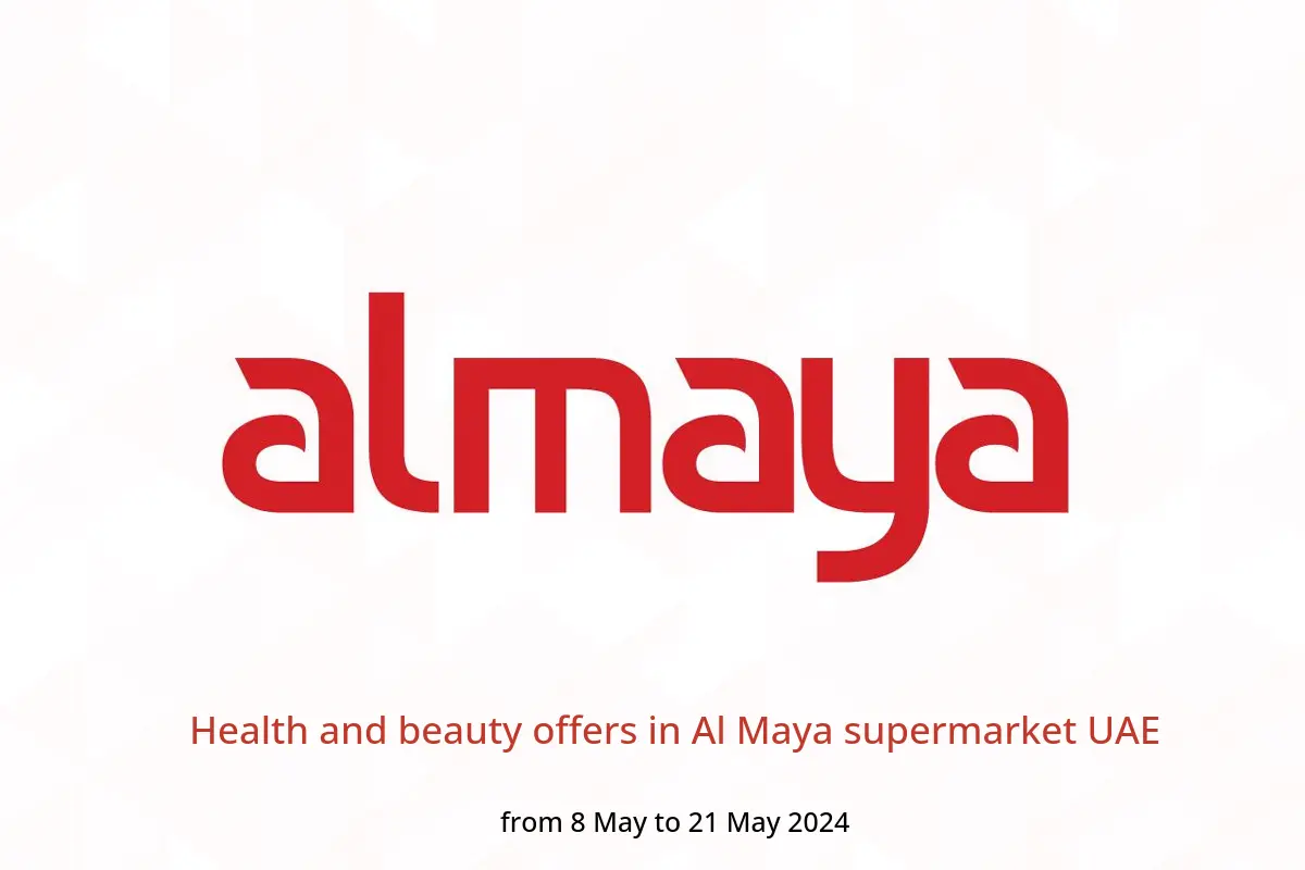 Health and beauty offers in Al Maya supermarket UAE from 8 to 21 May 2024