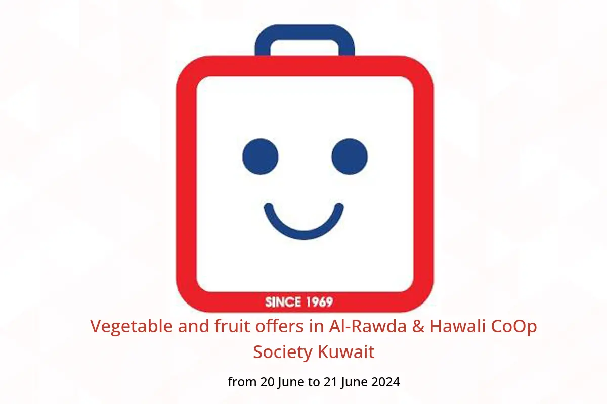 Vegetable and fruit offers in Al-Rawda & Hawali CoOp Society Kuwait from 20 to 21 June 2024