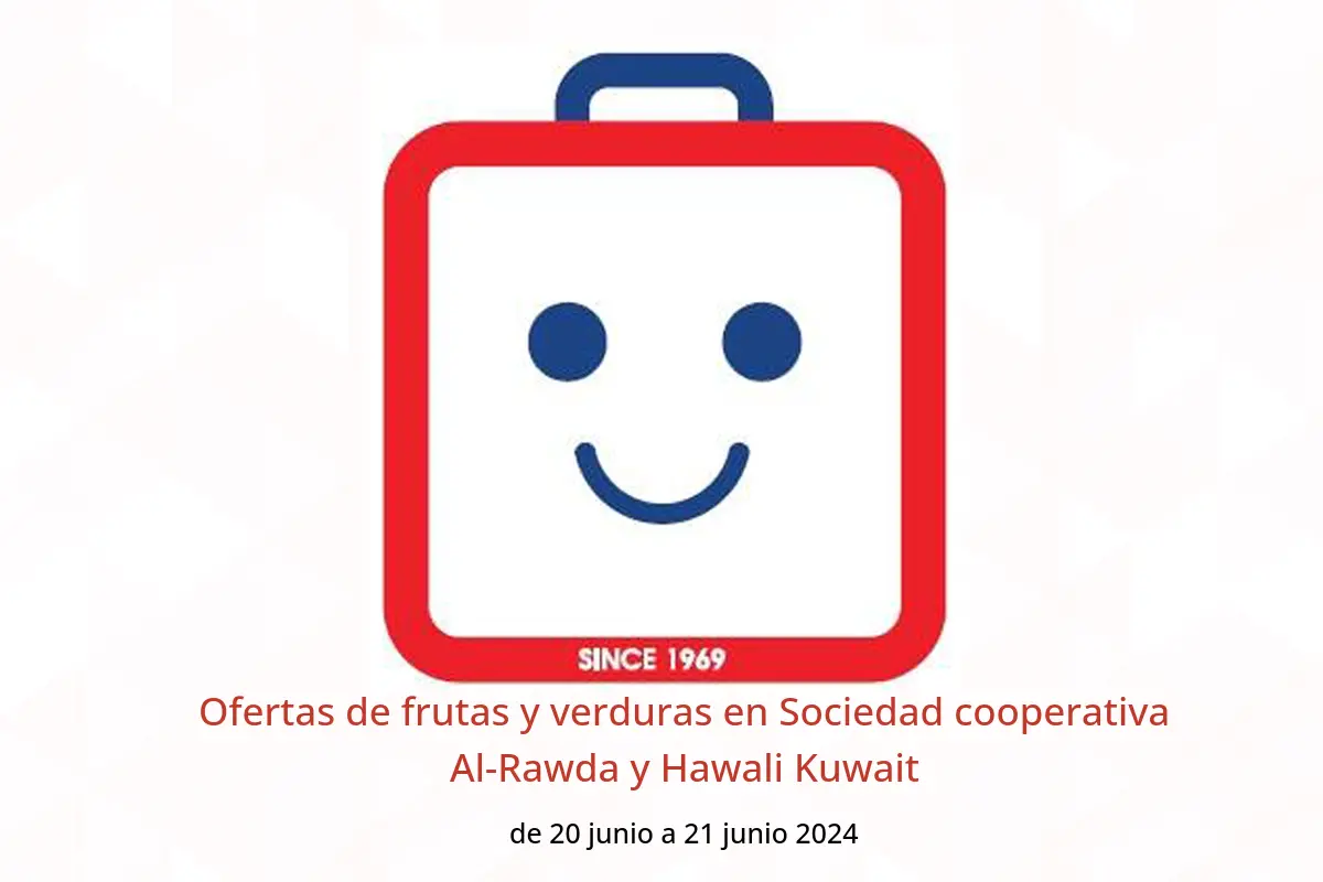 Ofertas de frutas y verduras en Sociedad cooperativa Al-Rawda y Hawali Kuwait de 20 a 21 junio 2024