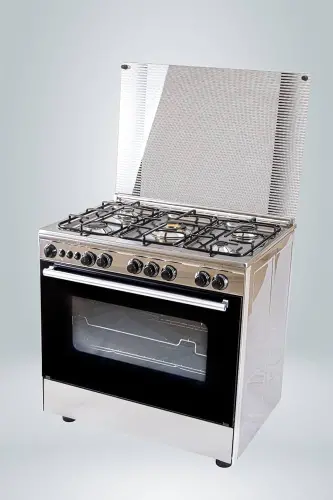 Technogas Extra gas stove, 5 burners, size 60×90, full stainless ...