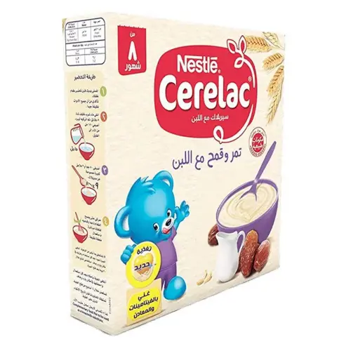 Nestle Cerelac - Aliments pour bébés aux dattes et au blé avec du yaourt - 125 g