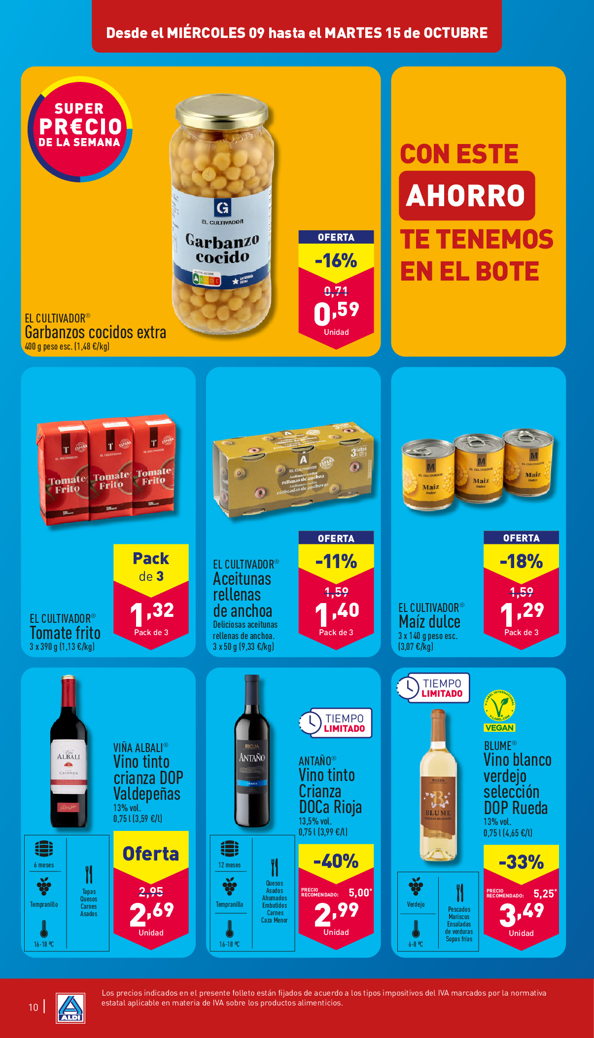 Ofertas de ALDI supermercado España de 9 a 15 octubre 2024 La manera fácil de operar