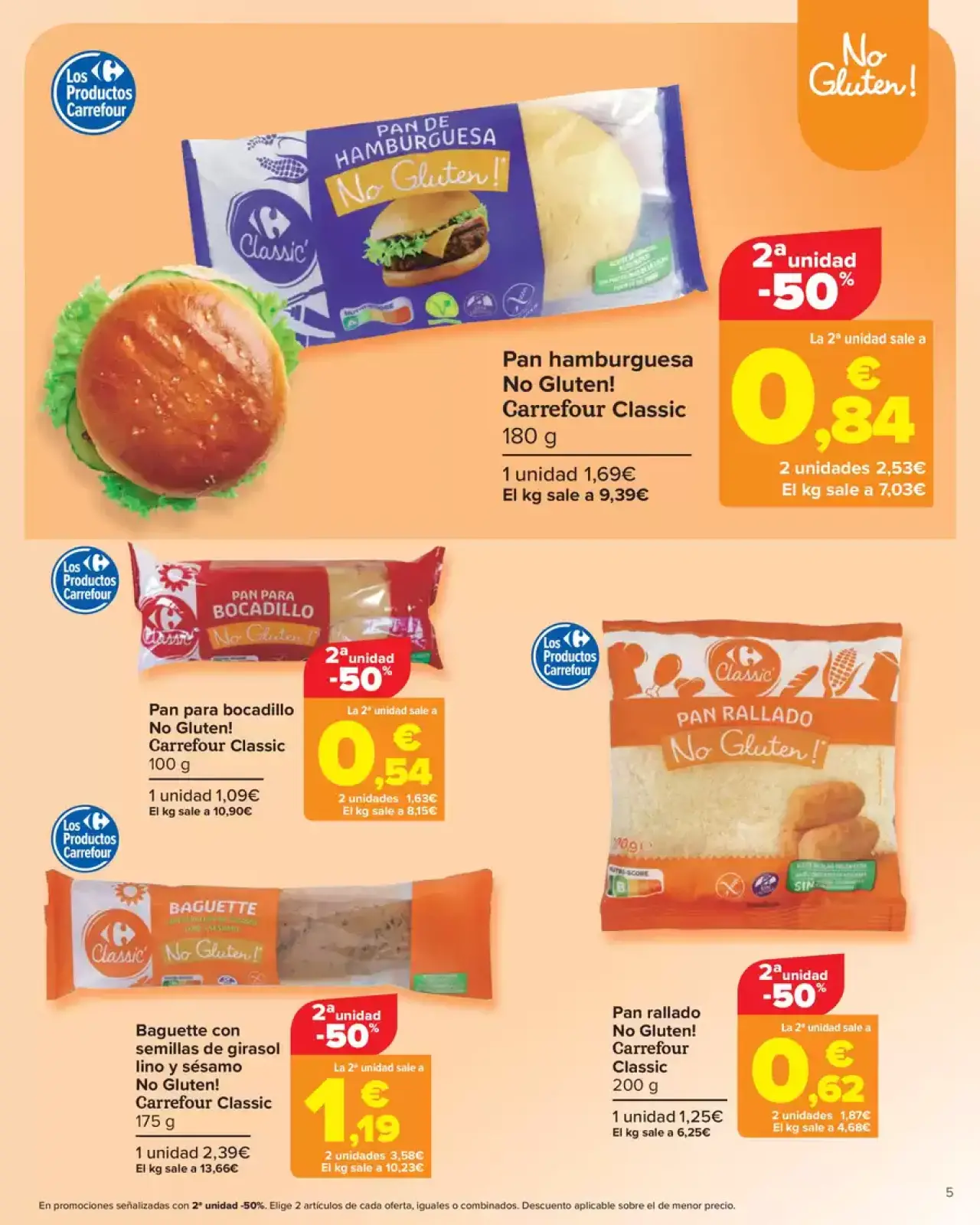 Página 5 en Offres sans gluten en Carrefour España