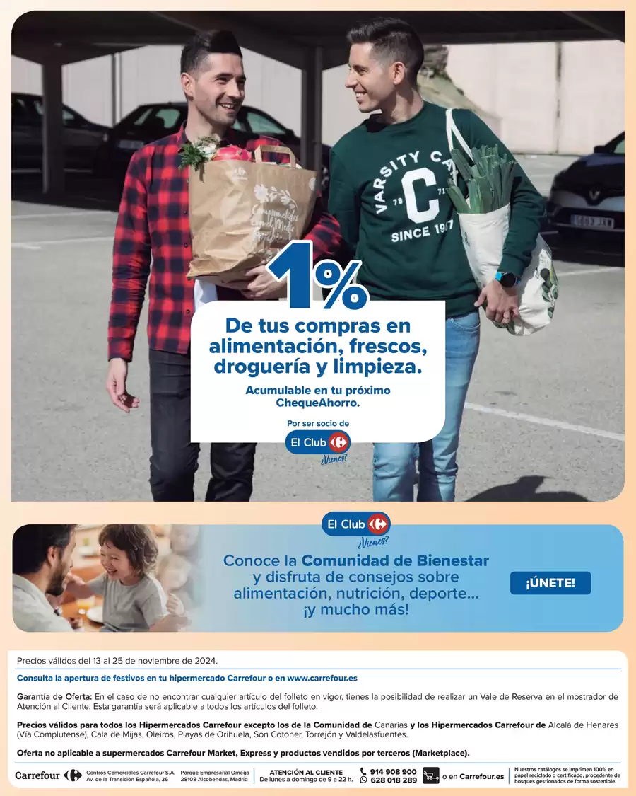 Ofertas de Carrefour España de 13 a 25 noviembre 2024 Offres sans gluten