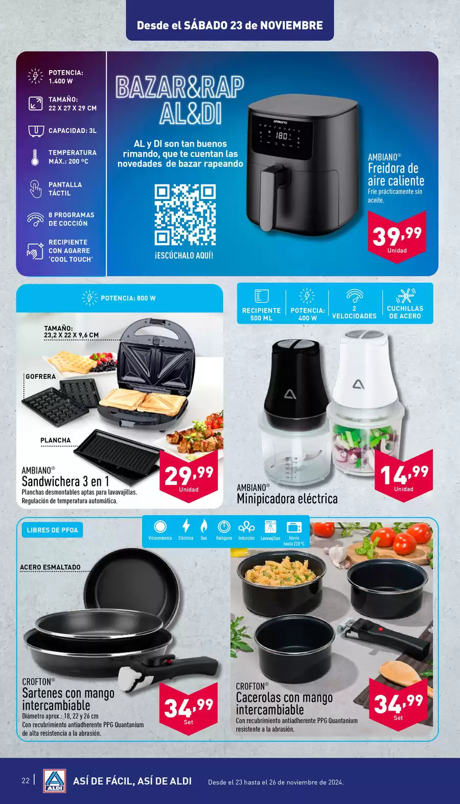 Ofertas de ALDI España de 20 a 26 noviembre 2024 Así de fácil, así de Aldi