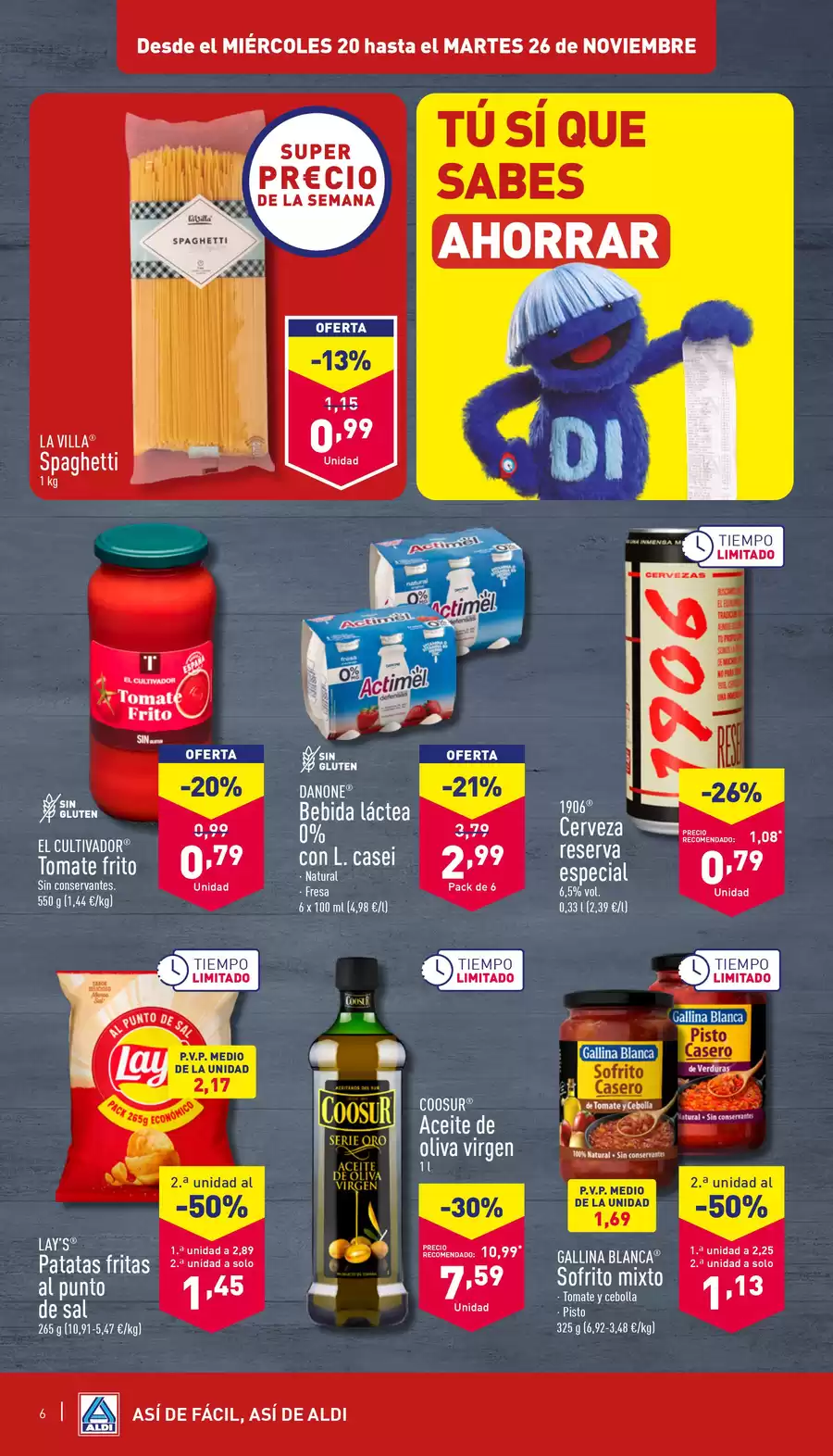 Ofertas de ALDI España de 20 a 26 noviembre 2024 Así de fácil, así de Aldi