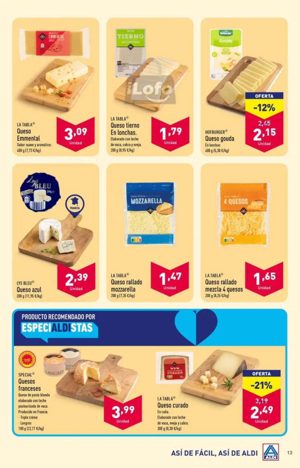 Página 13 en Nuevas ofertas en ALDI España