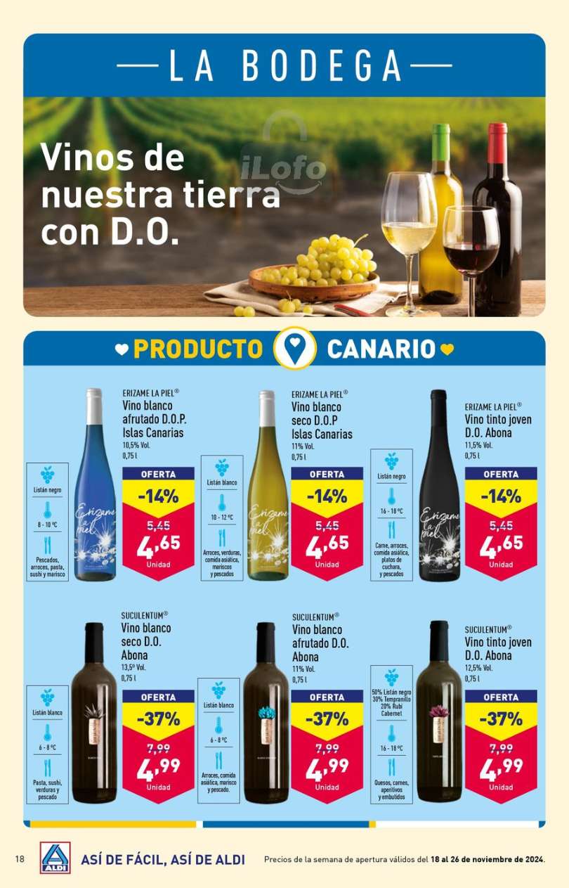 Ofertas de ALDI España de 18 a 26 noviembre 2024 Nuevas ofertas